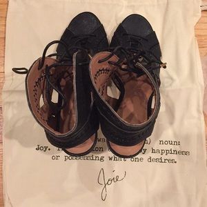 Remy Lace up Cutout Bootie in Black